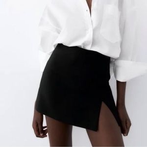 ZARA - black mini skort